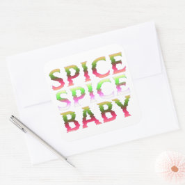 Adesivo Quadrado SPICE SPICE BABY presente engraçado de ação de gra