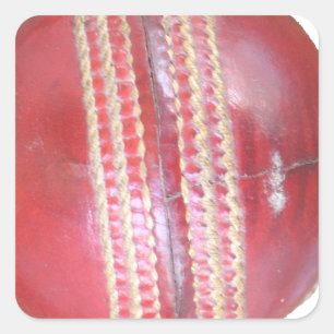 Adesivo Quadrado Spin Master's Sphere: Uma bola de críquete esquerd