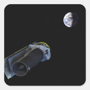 Adesivo Quadrado Spitzer aponta sua antena do alto-ganho