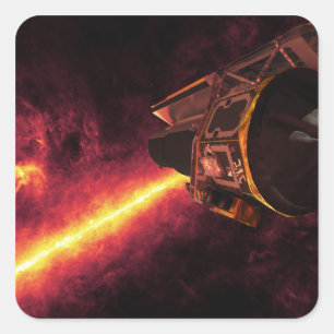 Adesivo Quadrado Spitzer visto contra o céu infravermelho