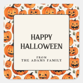 Adesivo Quadrado "Spookie", "Pumpkins" e "Fall Leaves Halloween"