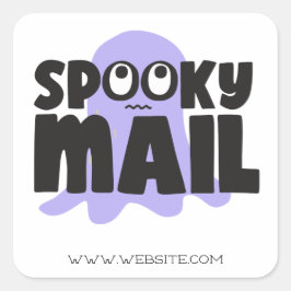 Adesivo Quadrado Spooky Mail Halloween