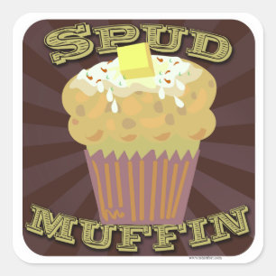 Adesivo Quadrado Spud o muffin