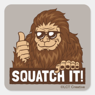 Adesivo Quadrado Squatch ele