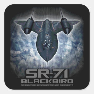 Adesivo Quadrado SR-71 Blackbird