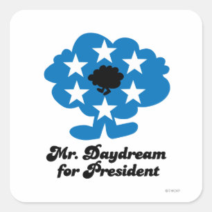 Adesivo Quadrado Sr. Daydream Para presidente