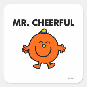 Adesivo Quadrado Sr. de sorriso Alegre
