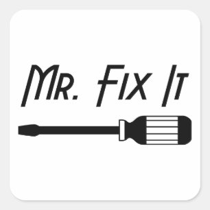 Adesivo Quadrado Sr. Fix It