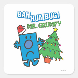 Adesivo Quadrado Sr. Grumpy   Bah Humbug
