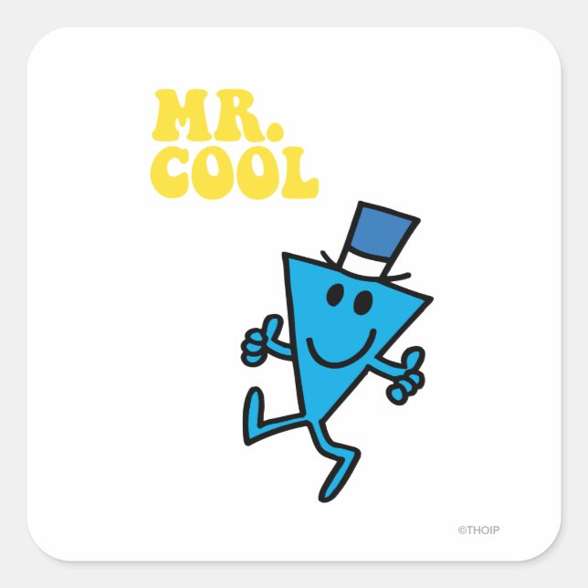 Adesivo Quadrado Sr. Legal | Letra amarela (Frente)