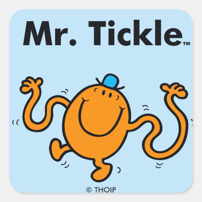 Adesivo Quadrado Sr. Men | Sr. Tickle Will Tickle (Frente)