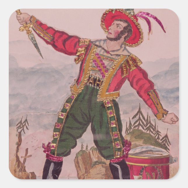 Adesivo Quadrado Sr. Osbaldiston como Andreas Hofer (Frente)