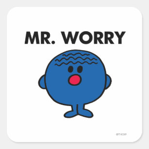 Adesivo Quadrado Sr. Worry Classic