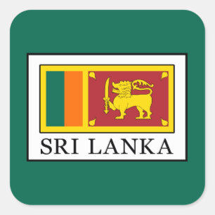 Adesivo Quadrado Sri Lanka