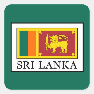Adesivo Quadrado Sri Lanka