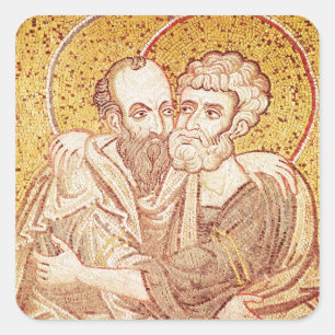Adesivo Quadrado SS. Peter e Paul Embracing