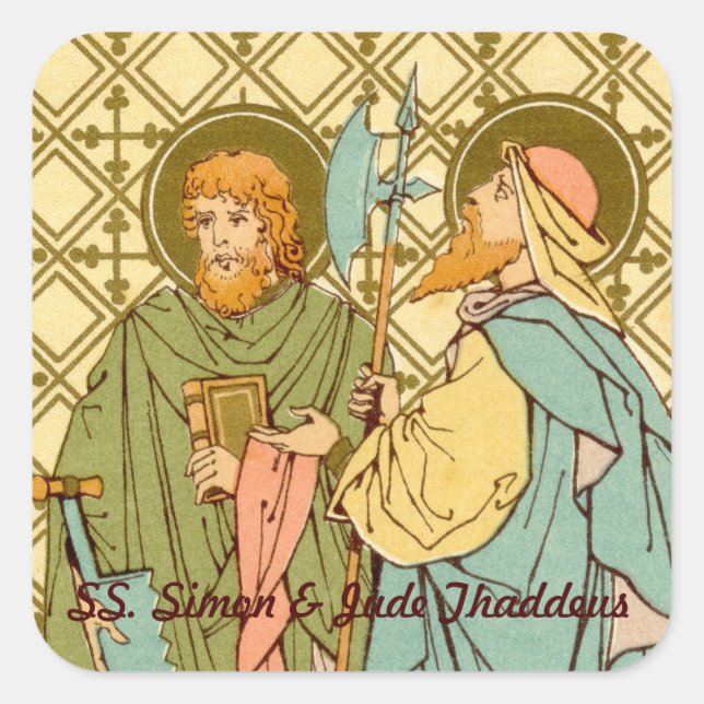 Adesivo Quadrado SS. Simon e Jude Thaddeus (RLS 16) (Frente)