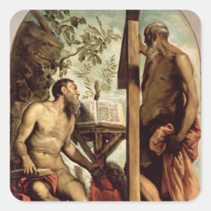 Adesivo Quadrado St Andrew e St Jerome
