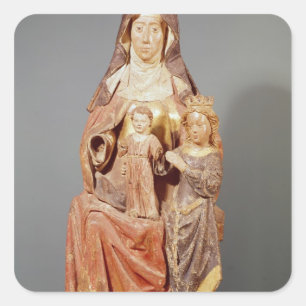 Adesivo Quadrado St Anne, o Virgin e criança,