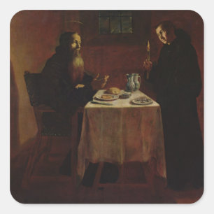 Adesivo Quadrado St. Benedict que abençoa St. Maur