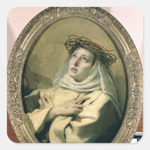 Adesivo Quadrado St. Catherine de Siena, c.1746