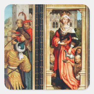 Adesivo Quadrado St. Elizabeth de Hungria