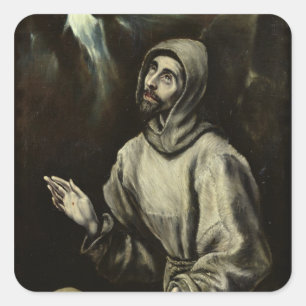 Adesivo Quadrado St Francis de Assisi