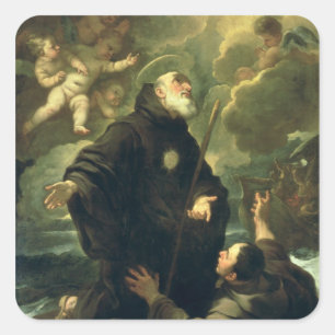 Adesivo Quadrado St Francis de Paola, 1416-1507)
