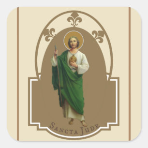 Adesivo Quadrado St. Jude o primo do apóstolo de Jesus