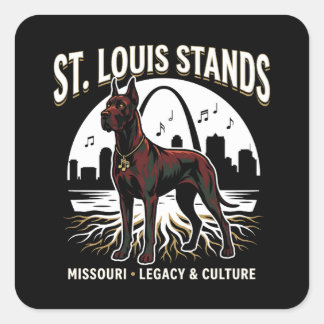 Adesivo Quadrado St. Louis Stands Great Dane Cultural Legacy Art
