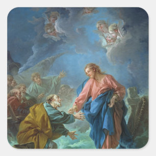 Adesivo Quadrado St Peter convidou para andar na água, 1766