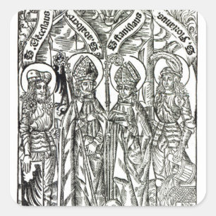 Adesivo Quadrado St. Wenceslaus, Adalbert, St. Florian de