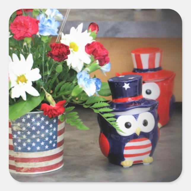 Adesivo Quadrado Star Spangled (Frente)