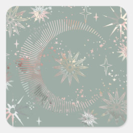 Adesivo Quadrado Starburst Verde