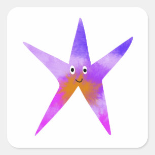 Adesivo Quadrado Starfish