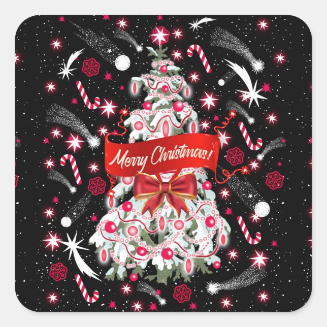 Adesivo Quadrado Starry Night (Frente)