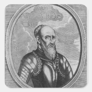 Adesivo Quadrado Stefan Czarniecki, general polonês