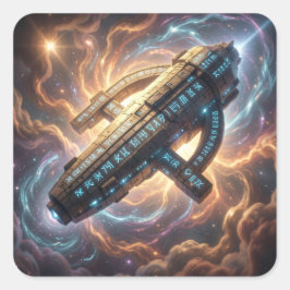 Adesivo Quadrado Stellar Path – Journey Through the Universe´5