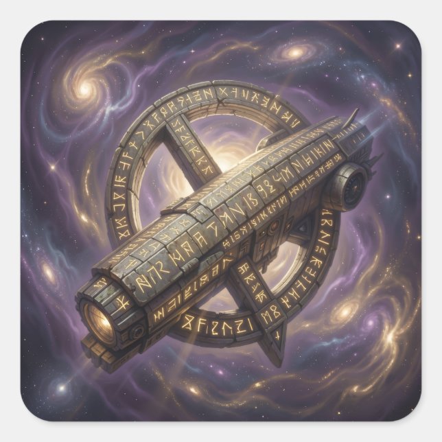 Adesivo Quadrado Stellar Path – Journey Through the Universe´9 (Frente)