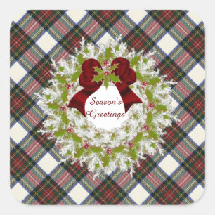 Adesivo Quadrado Stewart Dress Modern Original Scottish Tartan