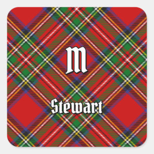 Adesivo Quadrado Stewart Tartan