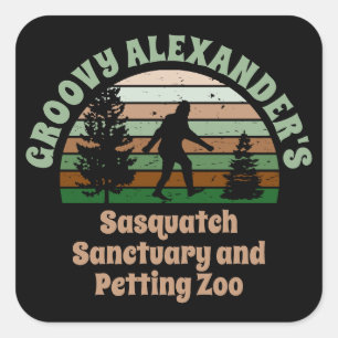 Adesivo Quadrado Stic Sanctuary Square Sasquatch Engraçado Persona