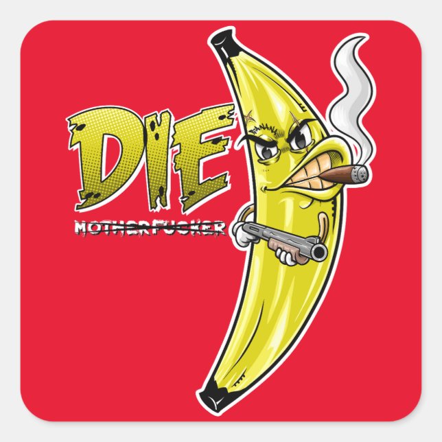 ADESIVO QUADRADO STICKER BANANA KILLER (Frente)