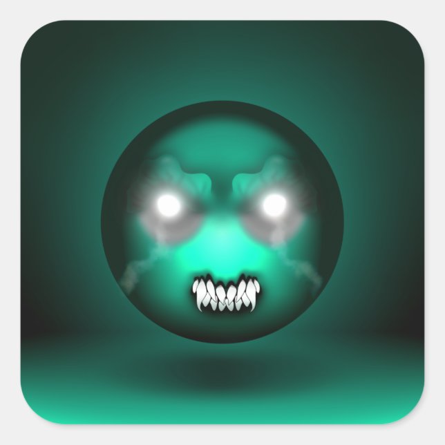 Adesivo Quadrado Sticker Carré Abyssmoji (Frente)