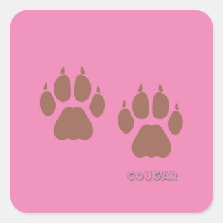 Adesivo Quadrado sticker custom cougar