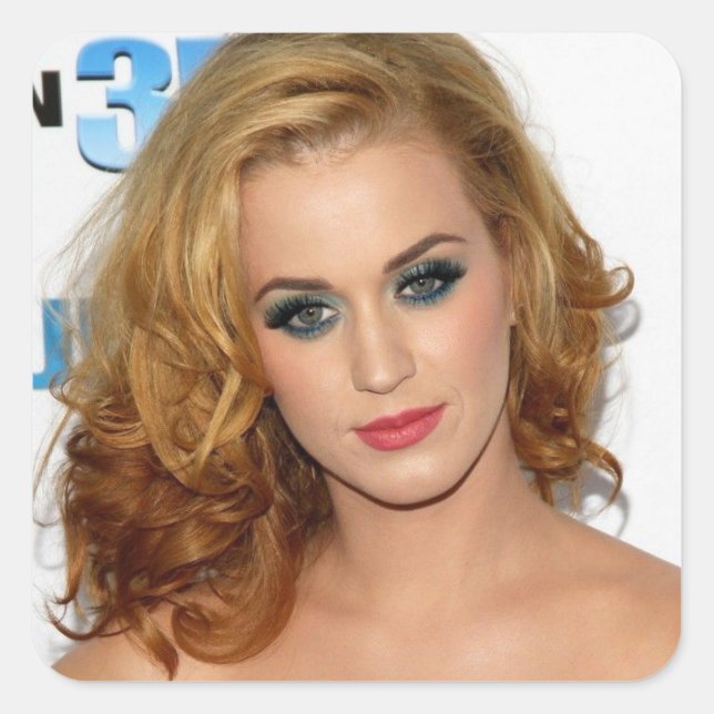 Adesivo Quadrado Sticker Katy Perry (Frente)