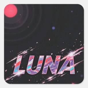 ADESIVO QUADRADO STICKER LUNA
