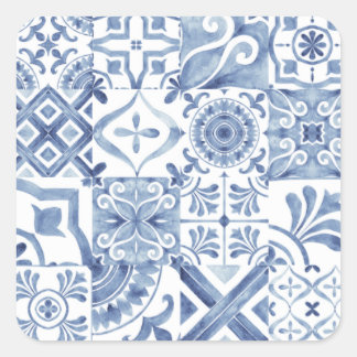 Adesivo Quadrado Sticker Moroccan Zelij* Ceramic