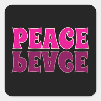 Adesivo Quadrado Sticker "Paz"
