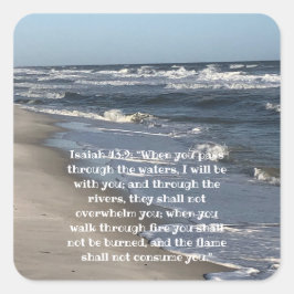 Adesivo Quadrado Sticker Quadrado de Praia